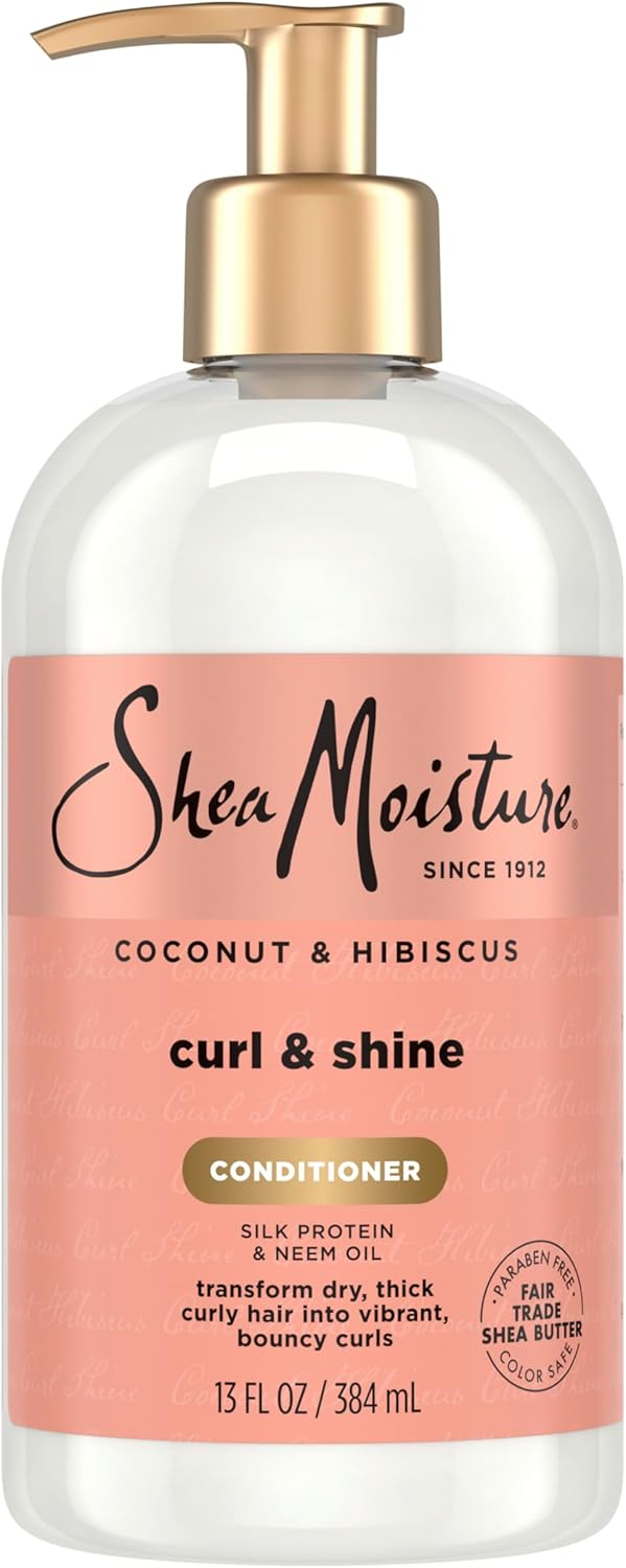 SheaMoisture Coconut & Hibiscus Curl and Shine Conditioner for Curly Hair 384ml