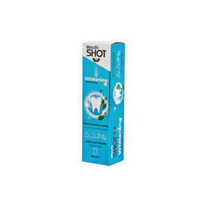 معجون تبييض الأسنان Mouth Shot بنكهة النعناع المنعش مع Fluoride 1000ppm - 100 مل