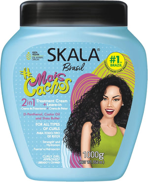 Skala Hair Cream Mais Cachos 1000g Dipanthenol Extract For curly hair