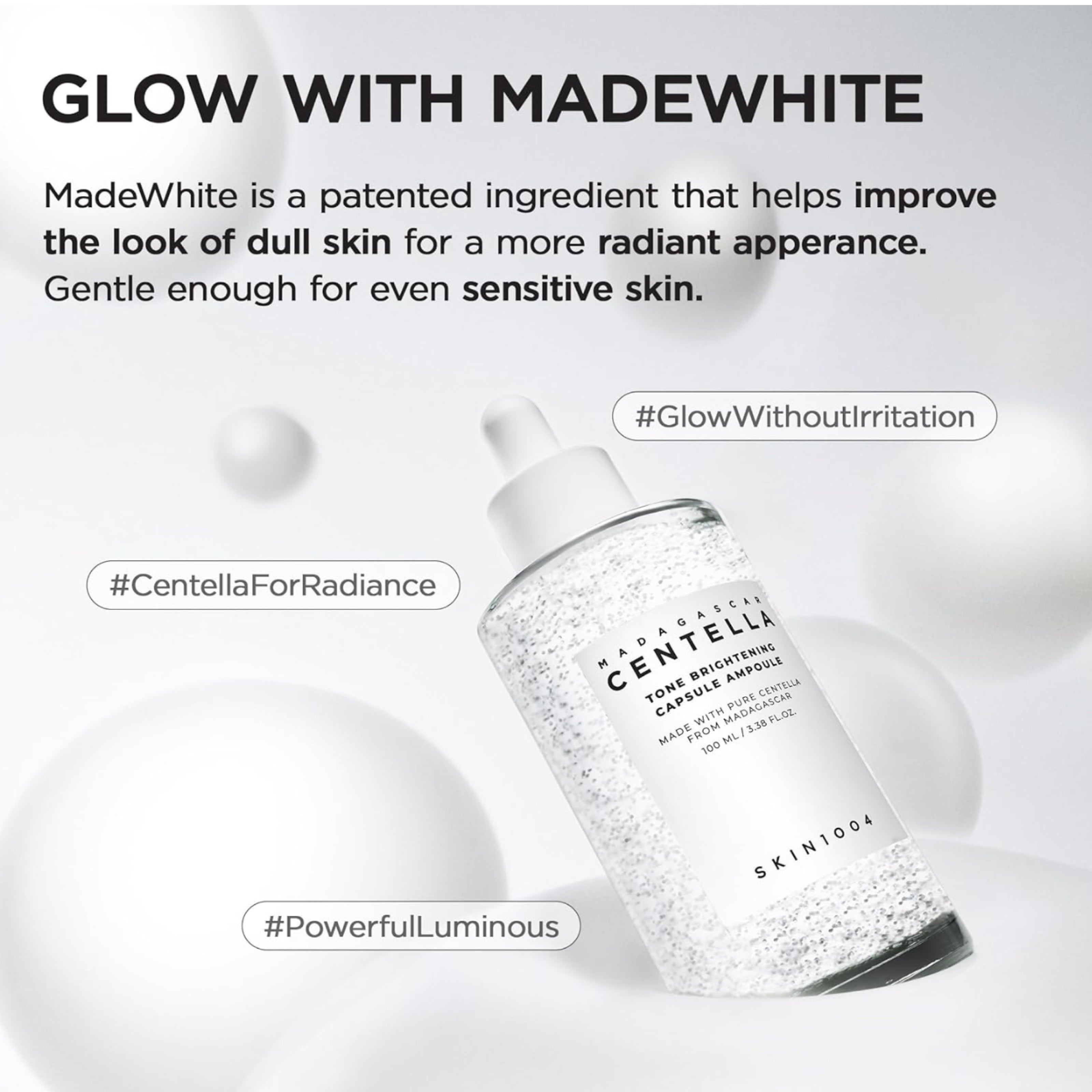 SKIN1004 Madagascar Centella Ampoule - سيرم الوجه المنير 50 مل