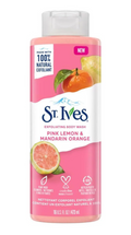 St. Ives Pink Lemon & Mandarin Orange Exfoliating Body Wash 473 ml (16 Fl Ounces)