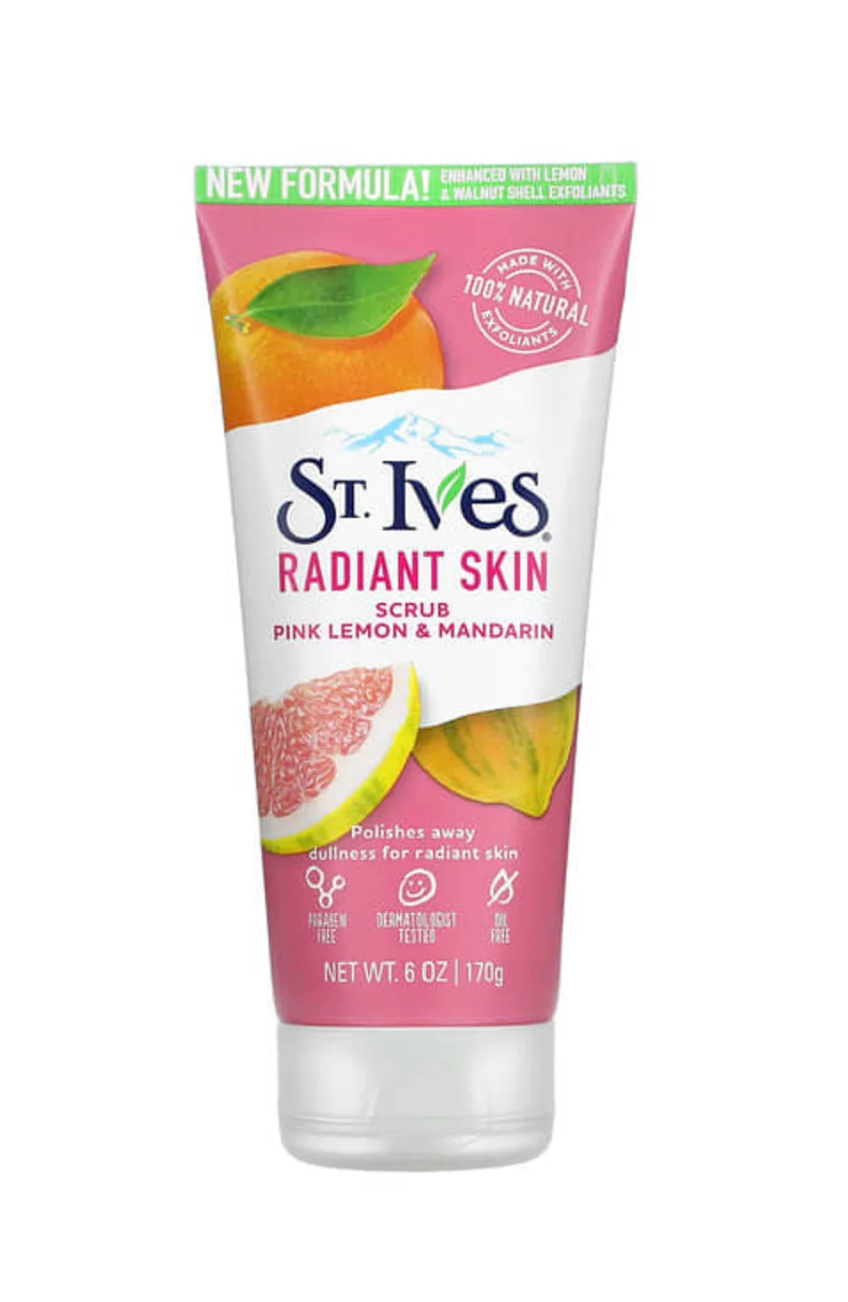 St. Ives Face Scrub – Natural Exfoliating Facial Cleanser for Soft Skin