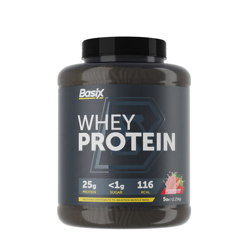 Basix Muscle Whey Protein Strawberry Swirl 5 LB