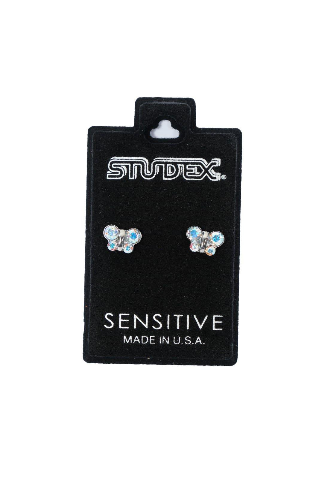 STUDEX EARSTD S2015W SENS STNLS BUTTERFLY AB CRY (2)