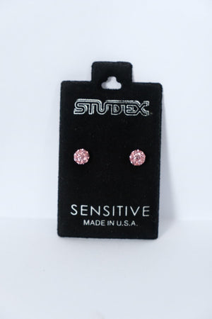 STUDEX EARSTD S310W SENS STNLS 4.5MM FIREBALL ROSE (7)