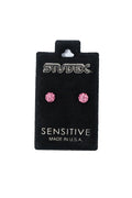 STUDEX EARSTD S340W SENS STNLS 4.5MM FIREBALL LIGHT ROS (4)