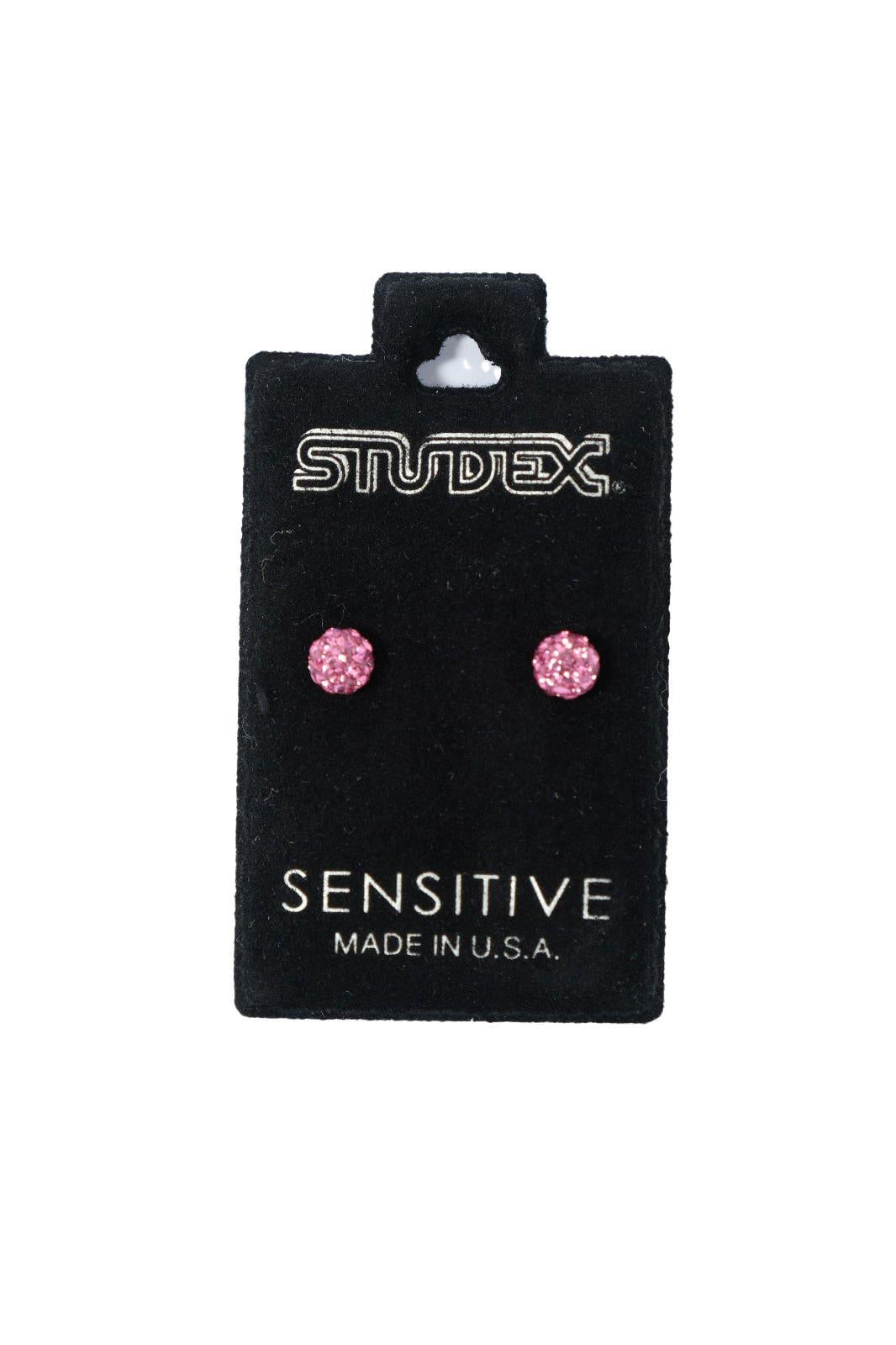 STUDEX EARSTD S340W SENS STNLS 4.5MM FIREBALL LIGHT ROS (4)