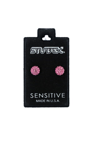 STUDEX EARSTD S5310W SENS STNLS 6MM FIREBALL ROSE (6)