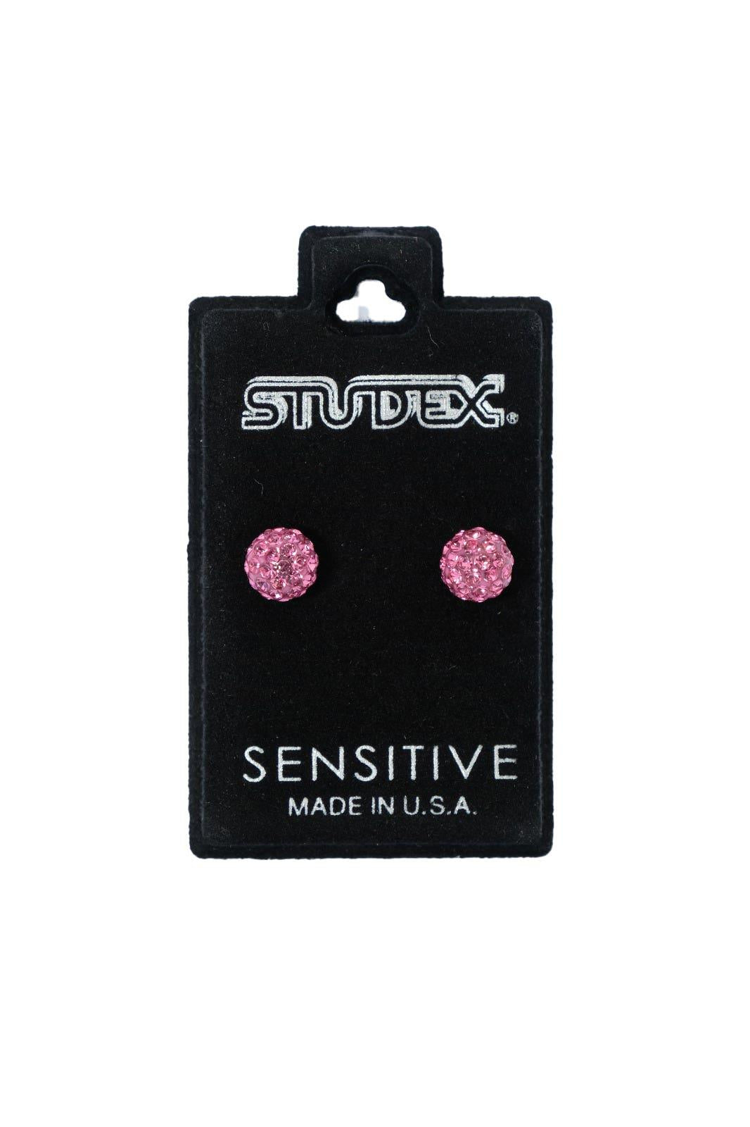 STUDEX EARSTD S5310W SENS STNLS 6MM FIREBALL ROSE (6)