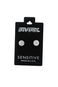 STUDEX EARSTD S5315W SENS STNLS 6MM FIREBALL AB CRY (10)