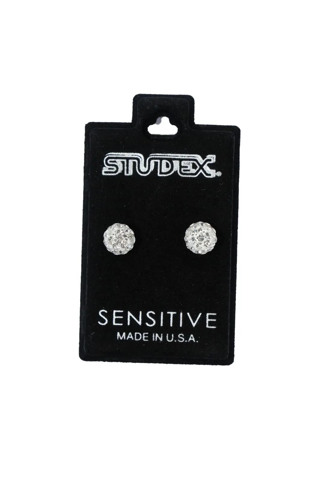 STUDEX EARSTD S5315W SENS STNLS 6MM FIREBALL AB CRY (10)