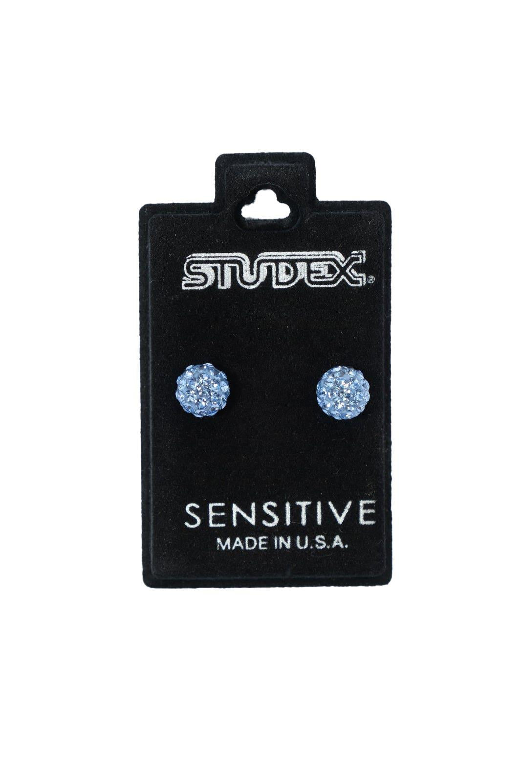 STUDEX EARSTD S5339W SENS STNLS 6MM FIREBALL LIGHT SAPP (8)