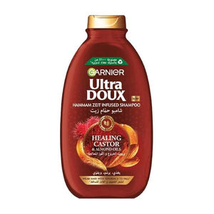 Garnier Hair Shampoo 600ml Ultra Doux Healing Castor and Almond Oils