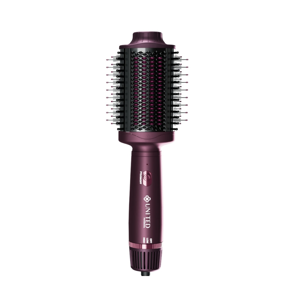 United thermal hair brush professional hair dryer brush 2 in 1