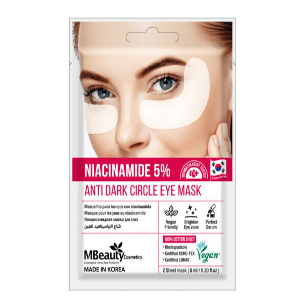 Mbeauty under eye patches 2pc 5% niacinamide anti dark circles