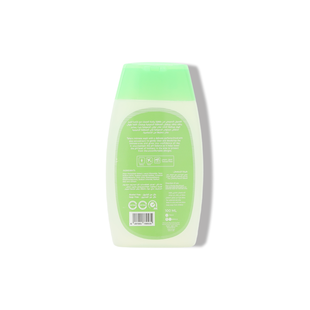 غسول Tahara للعناية الحميمة برائحة المسك ومستخلص الصبار - مهدئ 100ml