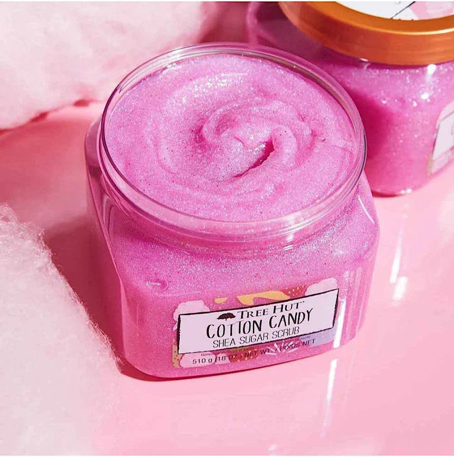 Tree Hut Cotton Candy Shea Sugar Scrub – Exfoliating Body Scrub