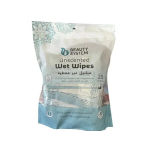 Beauty system wet wipes 25pc unscented