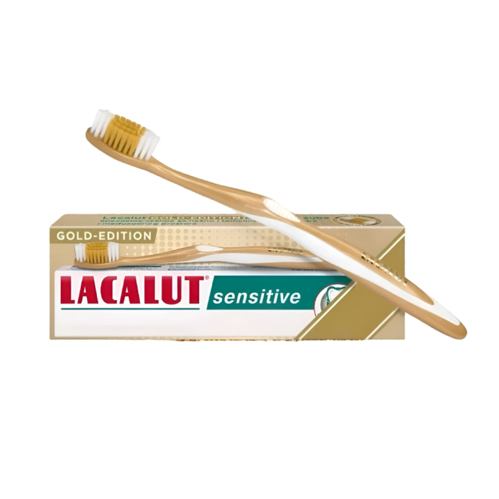 Lacalut Toothpaste 75ml For Sensitive Teeth + Free Toothbrush