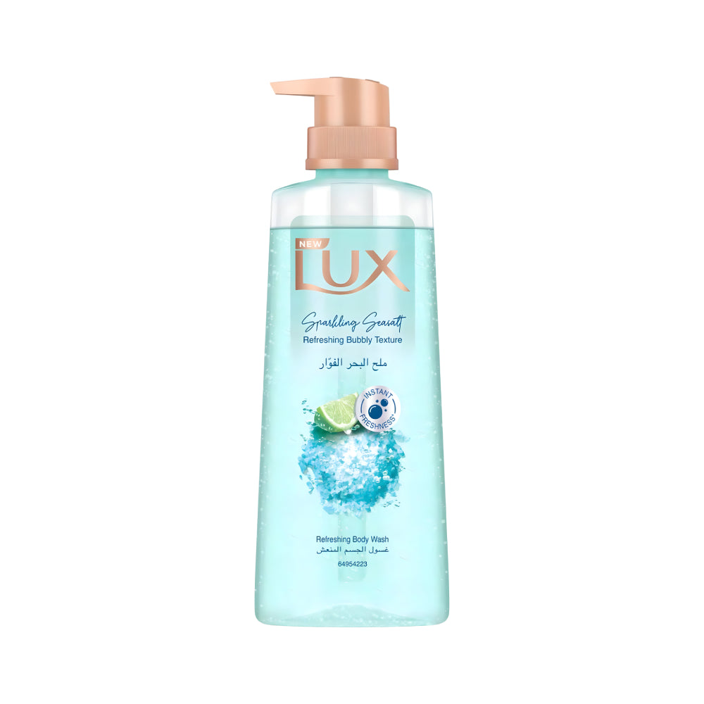 Lux Shower Gel 400ml Refreshing Bubbly Texture Sparkling Sea Salt