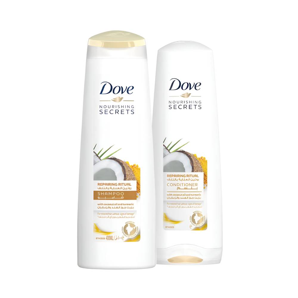 Dove Shampoo 400 ml + Conditioner 320 ml Coconut Repair (Special Offer)