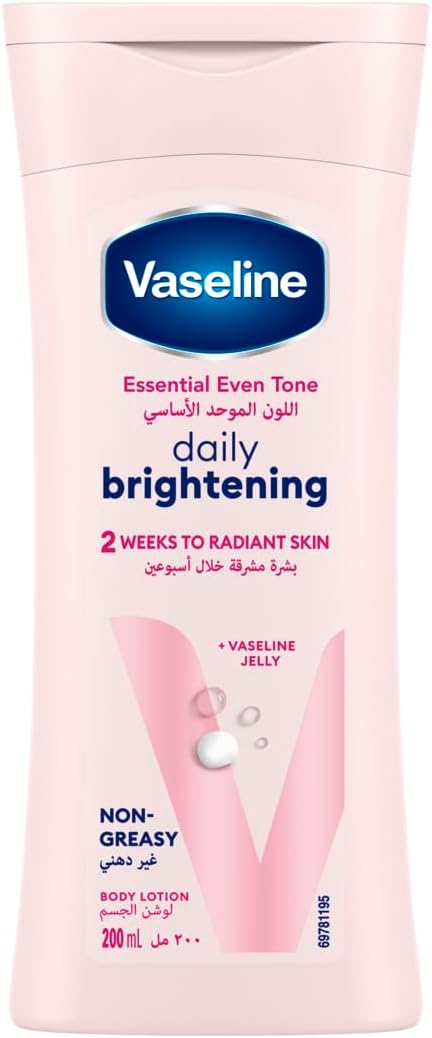 لوشن جسم Vaseline صحي موحد اللون – عناية مرطبة - 200 مل