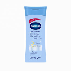 Vaseline Ice Cool Hydration Body Lotion – Non-Sticky Gel Formula, 200ml