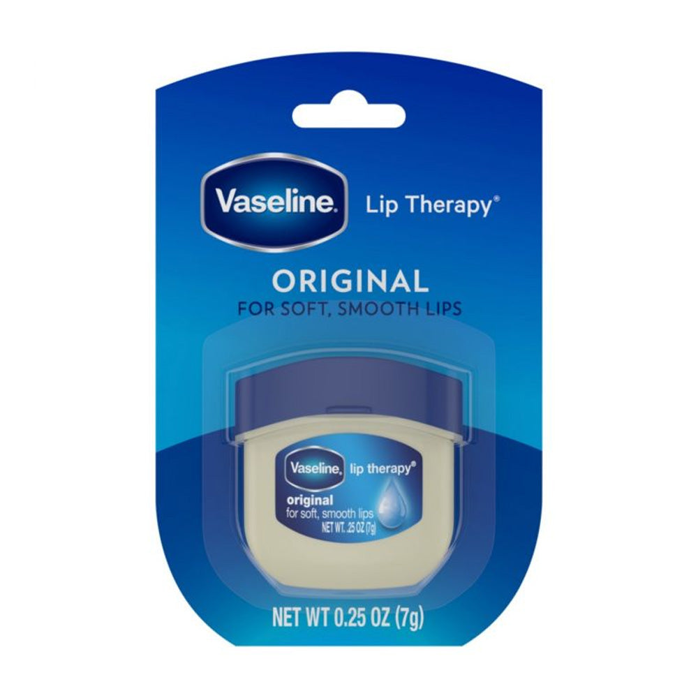 Vaseline Lip Therapy Original - Moisturizing Lip Balm Tub, 7g / 0.25oz