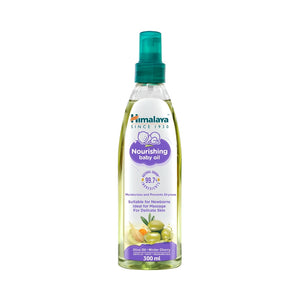 Himalaya baby oil 300ml nourishing with olive oil and winter cherry