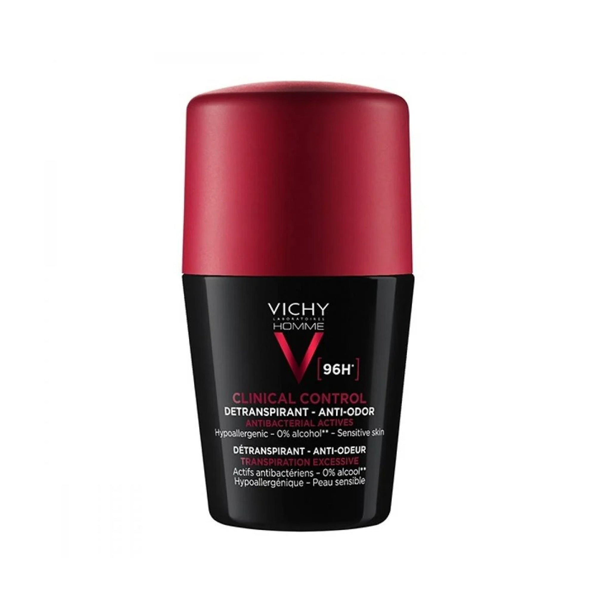 Vichy Homme Clinical Control 96H Deodorant for Men - 50ml Roll-On