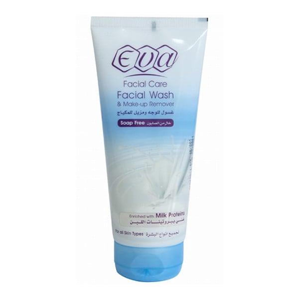 Eva Face Wash 150ml Soap Free Makeup Remover With Milk Proteins For All Skin Types