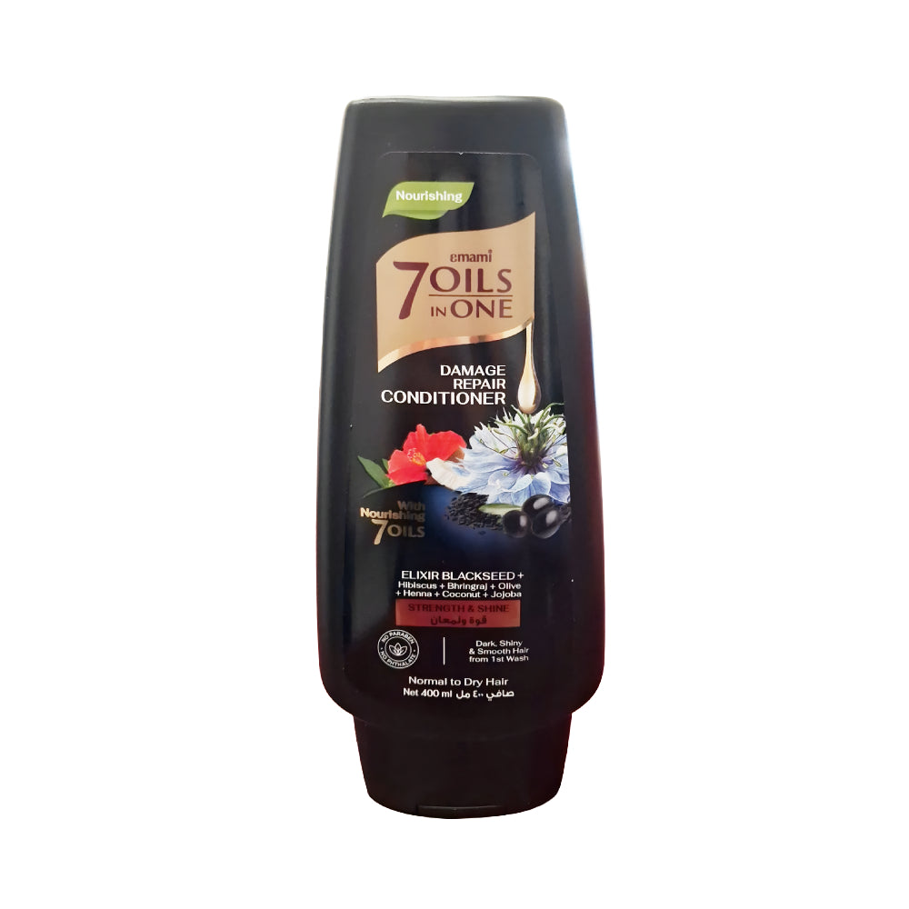 Emami hair conditioner 400ml 7in1 repairing damaged hair black seed elixir