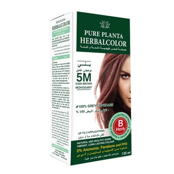 Pure Planta Ammonia-Free Hair Color 135ml 5M Dark Brown Mohogany