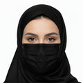 Wanwane قناع يومي ثلاثي الطبقات – أسود، 50 قطعة (حلقات أذن مرنة)