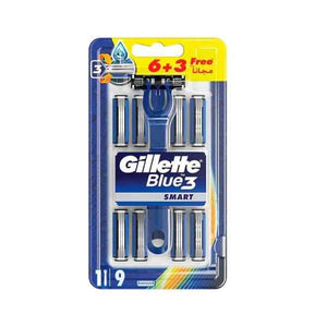 Gillette Razor blue 3 Smart 6+3 Free