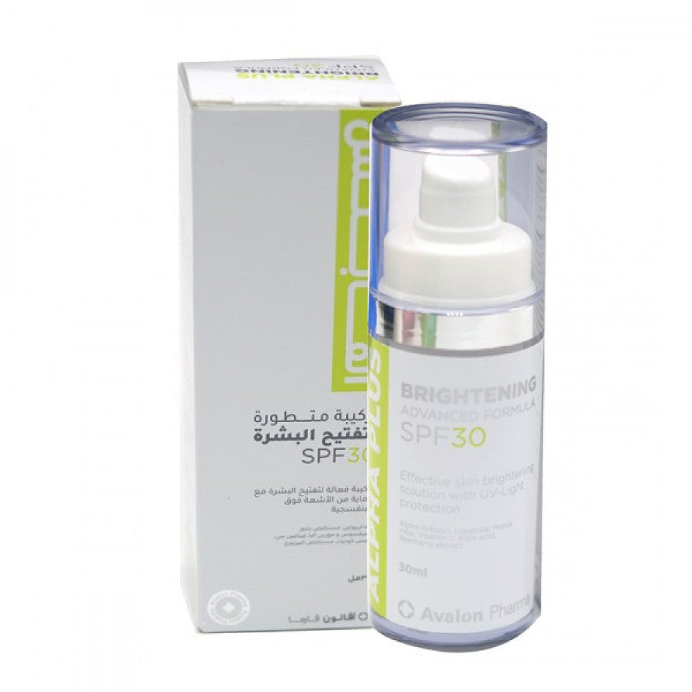 Alpha plus sun cream 30ml spf30 advanced formuia