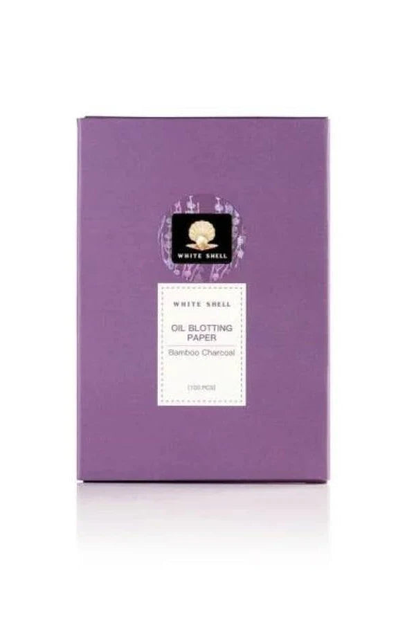 White Shell Blotting Paper – Oil Control Face Sheets for Matte Finish