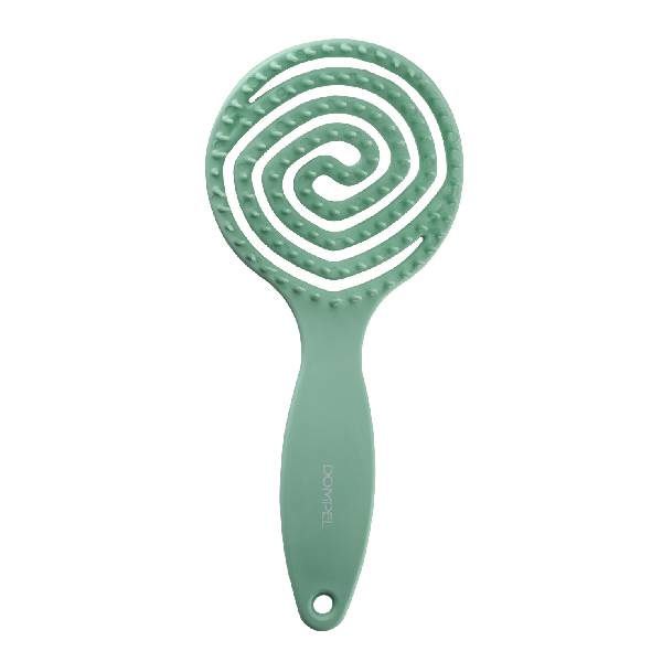 Dompel Hair Brush Green Apple Scent
 Green