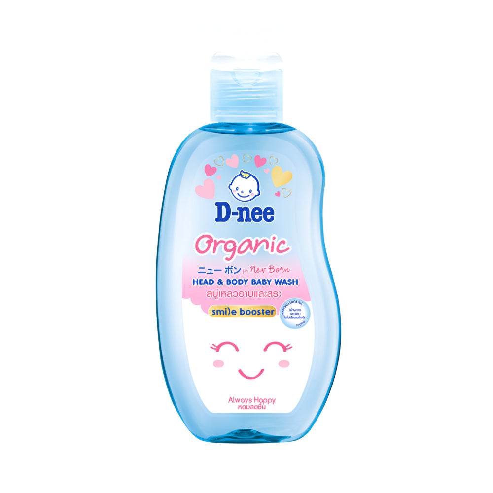 D-nee Baby Shampoo & Shower Gel 200ml Organic For Newborns Eternal Happiness