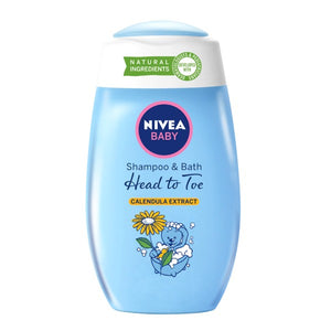 Nivea baby shampoo & bath head to toe 200 ml calendula extract