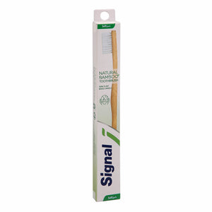 Signal toothbrush natural bamboo soft