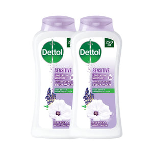 Dettol shower gel 35% off sensitive skin 2 x 250 ml