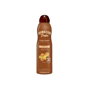 Hawaiian tropic tanning dry oil spray 170ml protective spf 30 coconut oil