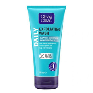 Clean & Clear Face Wash 150ml Exfoliating Daily Oil Free