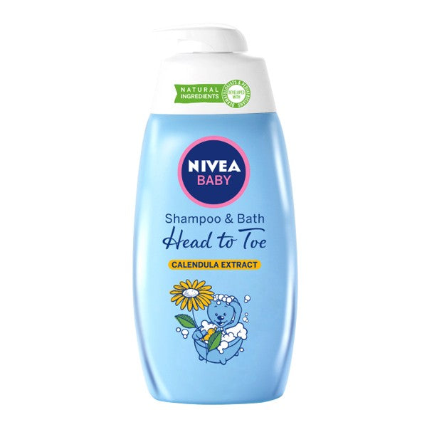 Nivea Baby Shampoo & Bath Head to Toe 500 ml Calendula Extract