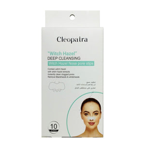 Cleopatra nose strips 10pc for deep cleaning with hazelnut