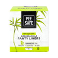 Pee Safe pantyliners 15Pads 100% Organic Cotton With Bamboo Core Antibacterial