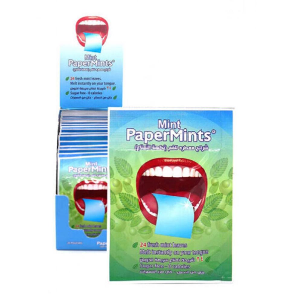 Papermints Mouth Freshener Strips 24pc Mint Flavor